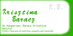 krisztina baracz business card